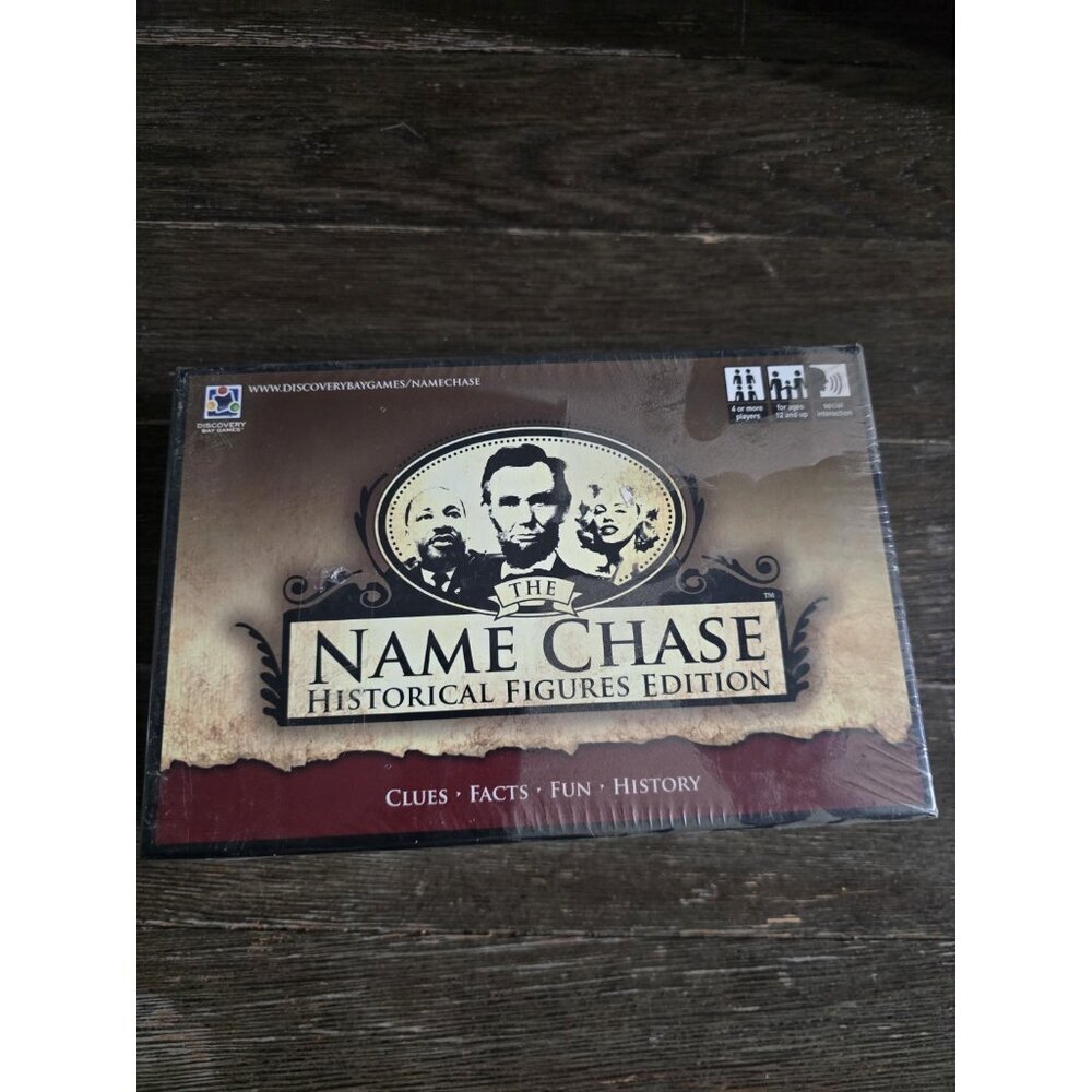 NWT The Name Chase Historical Figures Edition Card Game Discovery Bay Games